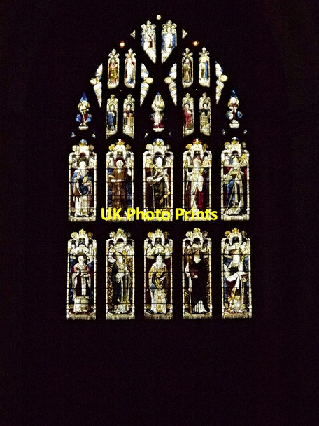 Photo 6"x4" The Parish Church of St Mary Magdalene - Great West Window Newark-on-Trent c2013