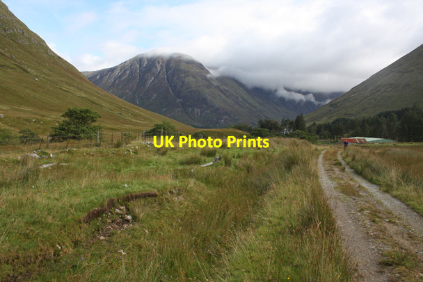 Photo 6"x4" Track in Gleann Leac na Muidhe Aonach Dubh a' Ghlinne c2013