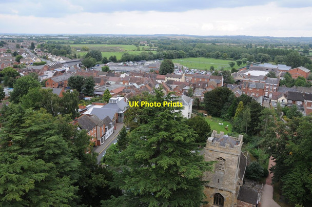 Photo 6"x4" View over Pershore from the Abbey Tower Pershore c2013