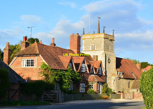 Photo 6"x4" Glebe House and St. Mary the Virgin, Bucklebury, Berkshire Bucklebury c2013