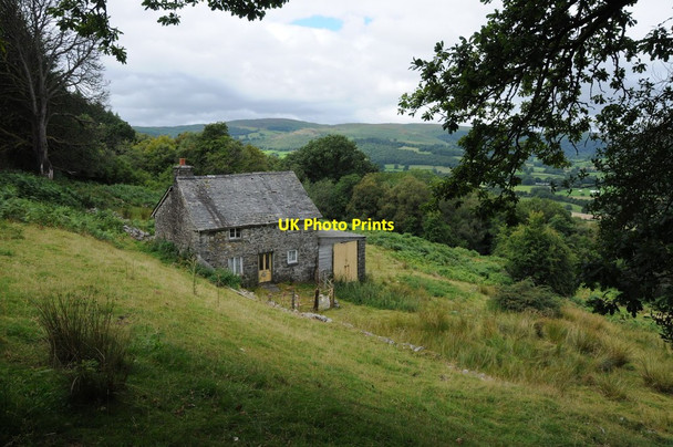 Photo 6"x4" House on a hillside Llansantffraed-Cwmdeuddwr c2013