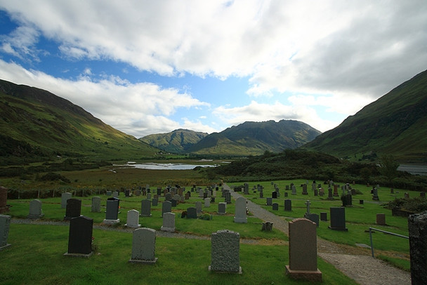Photo 6"x4" View from the Cemetery at Clachan Duich Church Carn-gorm c2008