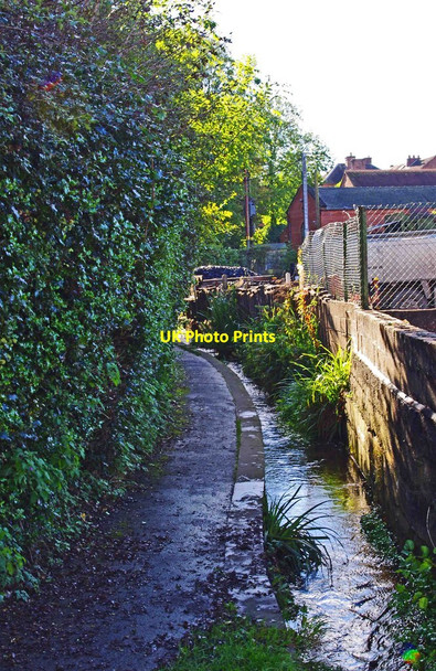 Photo 6"x4" Pudding Brook and footpath, Cleobury Mortimer, Shrops Cleobury Mortimer c2012