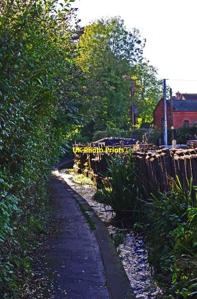 Photo 6"x4" Pudding Brook and footpath, Cleobury Mortimer, Shrops Cleobury Mortimer c2012