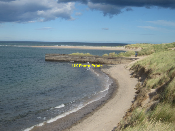 Photo 6"x4" The beach at Budle Bay Waren Mill c2013