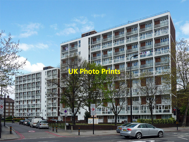 Photo 6"x4" Vauxhall Gardens Estate, Kennington Lane Westminster c2012