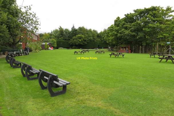 Photo 6"x4" The picnic area at Oswaldtwistle Mills Oswaldtwistle c2013