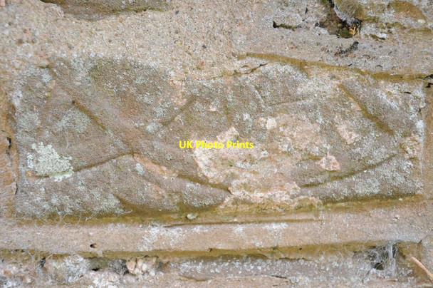 Photo 6"x4" Outline of a fish, Welsh Newton church Welsh Newton c2013