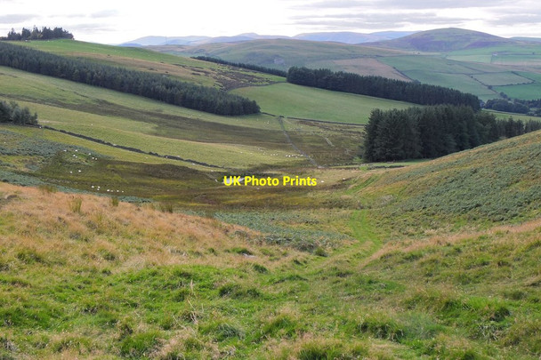 Photo 6"x4" Valley below South Knowe Mailingsland c2013