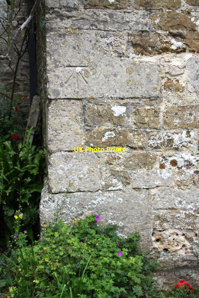Photo 6"x4" Benchmark on porch of St Ann's Church Weymouth\/SY6779 c2013