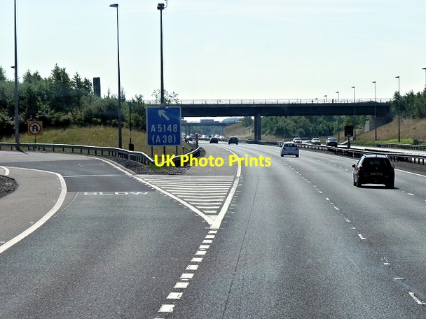 Photo 6"x4" M6 Toll Road, Exit at Junction T5 Chesterfield\/SK1005 c2013