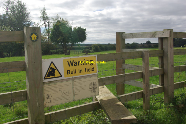 Photo 6"x4" Footpath at Keyston Keyston c2013