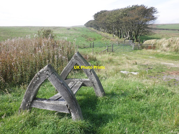 Photo 6"x4" Roadside seat, Little Melcombe Challacombe\/SS6940 c2013