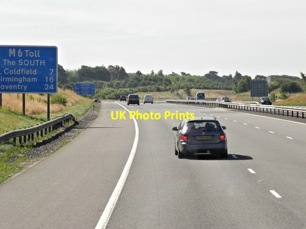 Photo 6"x4" M6 Toll Road, Weeford Park Hill Wood\/SK1200 c2013