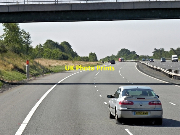 Photo 6"x4" M6 Toll Road Passing Under Weeford Park Farm Bridge Hill Wood\/SK1200 c2013