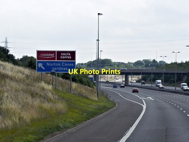 Photo 6"x4" M6 Toll Road, Exit to Norton Canes Service Area Norton Canes c2013