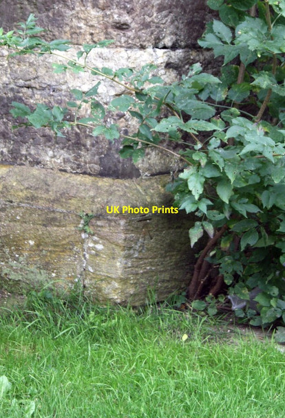 Photo 6"x4" Benchmark on buttress of St John the Baptist's Church Yeovil c2013