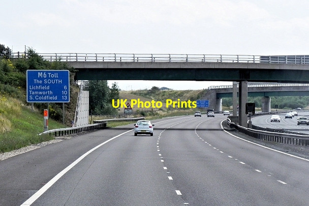 Photo 6"x4" M6 Toll Road, Hanney Hay Road Bridge Brownhills\/SK0405 c2013