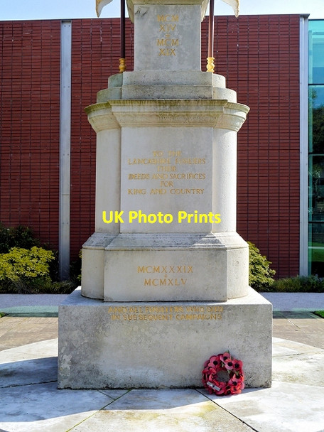 Photo 6"x4" Fusiliers Memorial Inscriptions Bury\/SD8010 c2013