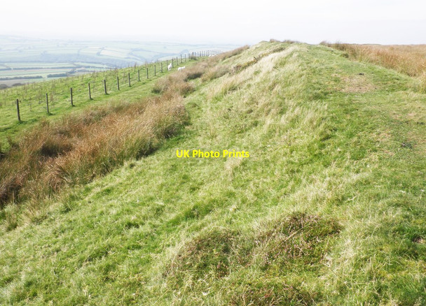 Photo 6"x4" South side of Shoulsbury Castle Challacombe\/SS6940 c2013