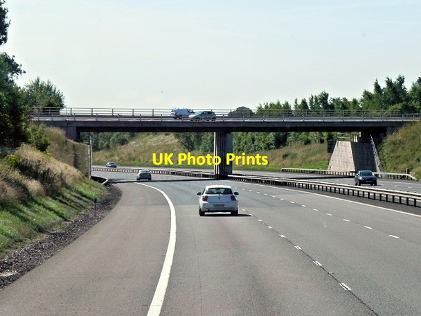 Photo 6"x4" M6 Toll Road, Tamworth Road Bridge Carroway Head c2013