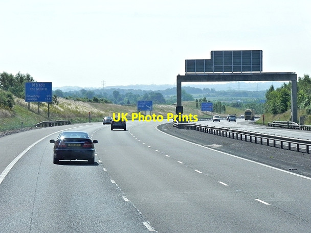 Photo 6"x4" M6 Toll Road, Southbound Allen End c2013