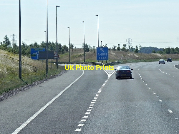 Photo 6"x4" M6 Toll Road, Exit at Junction T2 Wishaw\/SP1794 c2013