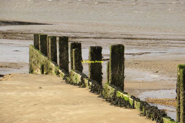 Photo 6"x4" Groyne on the beach at Fleetwood Fleetwood c2013