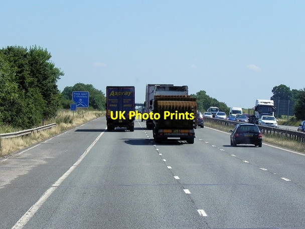 Photo 6"x4" Southbound M6 near Withybrook Hopsford c2013