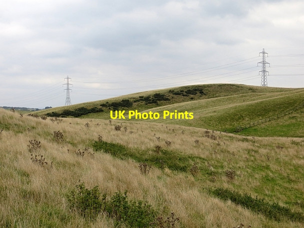 Photo 6"x4" Hill pasture Duncrievie c2013