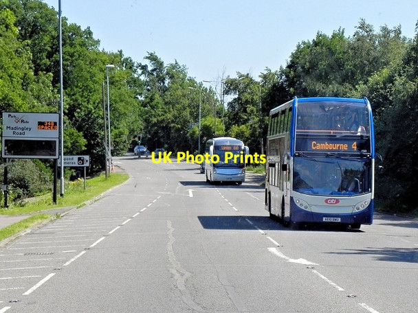 Photo 6"x4" Stagecoach Cambridge Citi Bus on Madingley Road High Cross\/TL4259 c2013