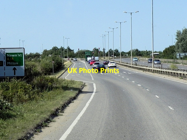 Photo 6"x4" A1309 Approaching Junction with A14 Chesterton\/TL4660 c2013