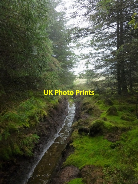 Photo 6"x4" Drainage channel near Pappert Hill Bonhill c2013 P1