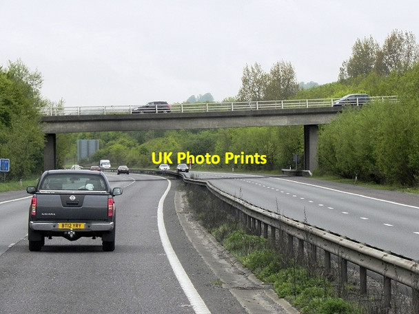 Photo 6"x4" Borough Green Road (A227) Bridge over the M26 Borough Green c2013