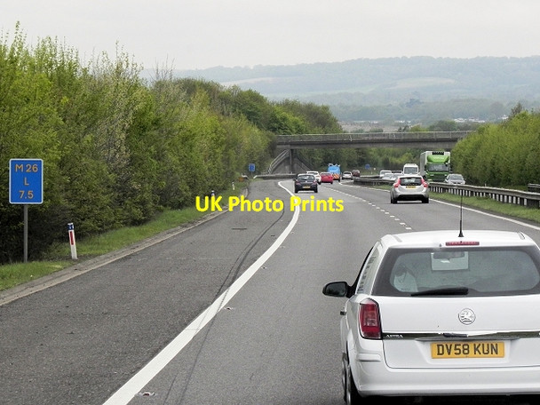 Photo 6"x4" Westbound M26 near Kemsing Crowdleham c2013