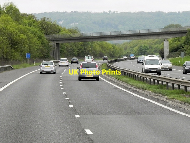 Photo 6"x4" Westbound M26, Childsbridge Lane Bridge Kemsing c2013