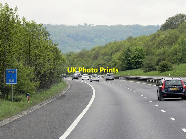Photo 6"x4" Westbound M26 near Kemsing Kemsing c2013