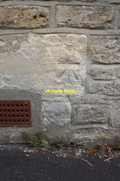 Photo 6"x4" Benchmark on #23 Water Road Frome c2013