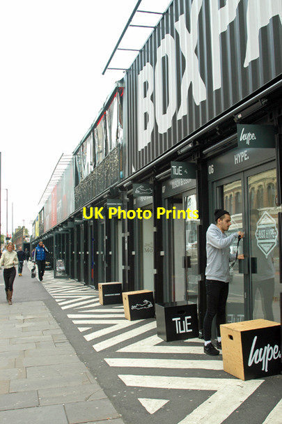Photo 6"x4" Locking up the lock-up at 'Boxpark' London c2013