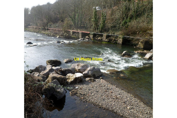 Photo 6"x4" Boulders across the Afon Afan south of Cwmavon Port Talbot c2012