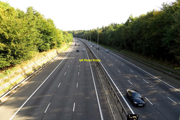 Photo 6"x4" The M40 southbound from Bigmore Lane Bridge Cadmore End c2013