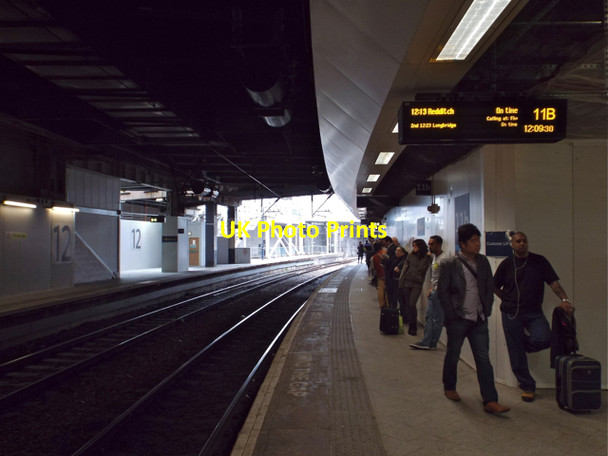 Photo 6"x4" Platform 11B, New Street station, looking west Lee Bank c2013