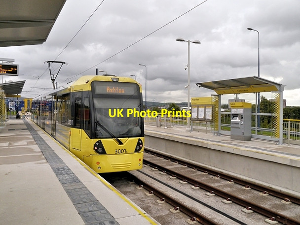 Photo 6"x4" Ashton West Metrolink Stop Ashton-Under-Lyne c2013