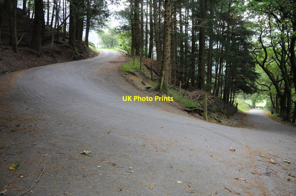 Photo 6"x4" Hairpin bend near Blaen pennant Llanymawddwy c2013