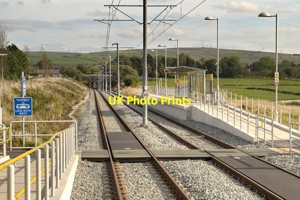 Photo 6"x4" Foot Crossing at Kingsway Business Park Metrolink Stop Milnrow c2013
