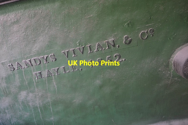Photo 6"x4" Parkandillick Beam Engine Treviscoe c2013 P1