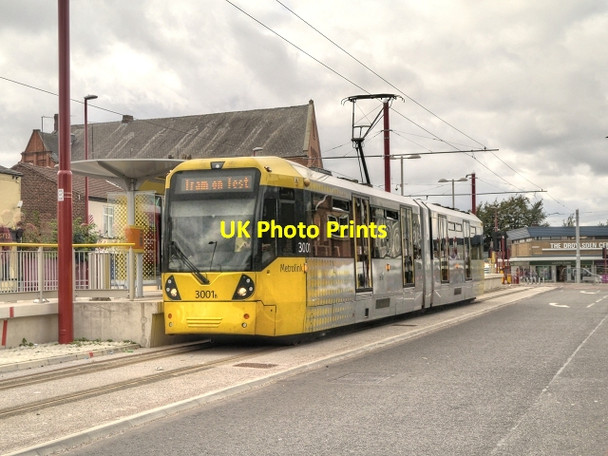 Photo 6"x4" Tram on Test, Droylsden Tram Station Droylsden c2013