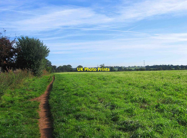 Photo 6"x4" Field and bridleway, Spennells, Kidderminster Kidderminster c2013