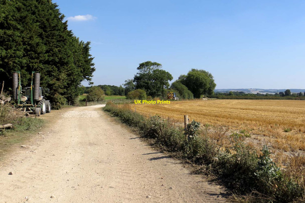 Photo 6"x4" Farm track in Mackney Wallingford c2013