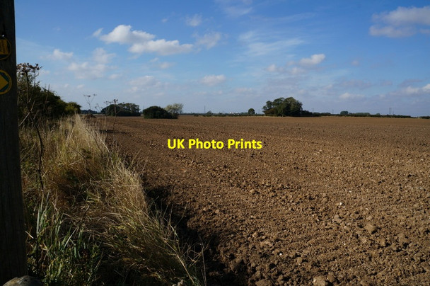 Photo 6"x4" The flat landscape of South Holderness Hedon c2013